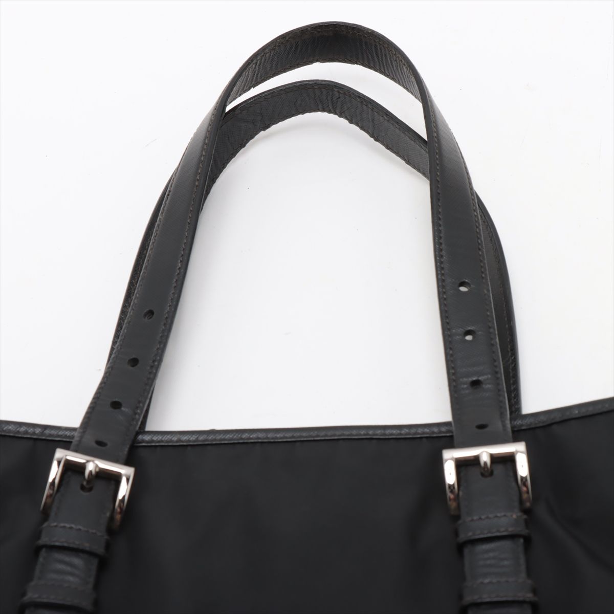 美品 プラダ VA0663トートバッグ テスートナイロン サフィアーノレザー  