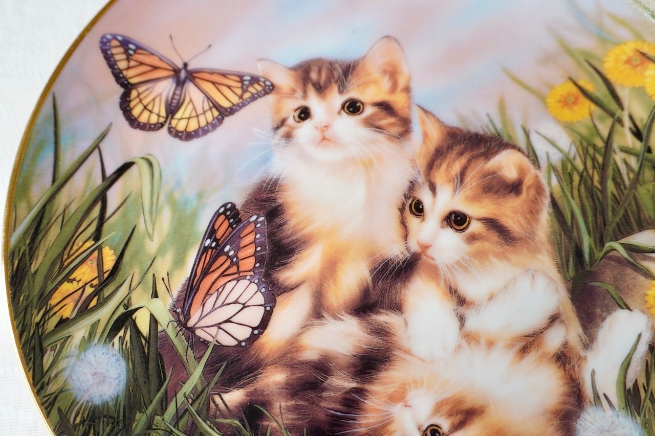 Franklin Mint 猫 絵皿 コレクションプレート 2025年最新