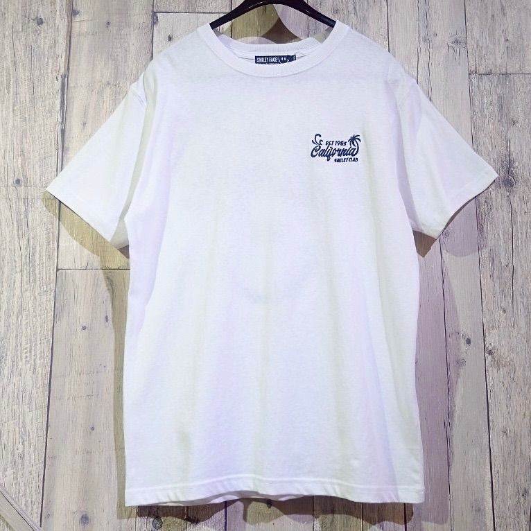 ブートレガーズ　スマイリー　Tシャツ 夏物新作【Smiley Face×Cali Surf】 スマイリー1985ロゴサガラ