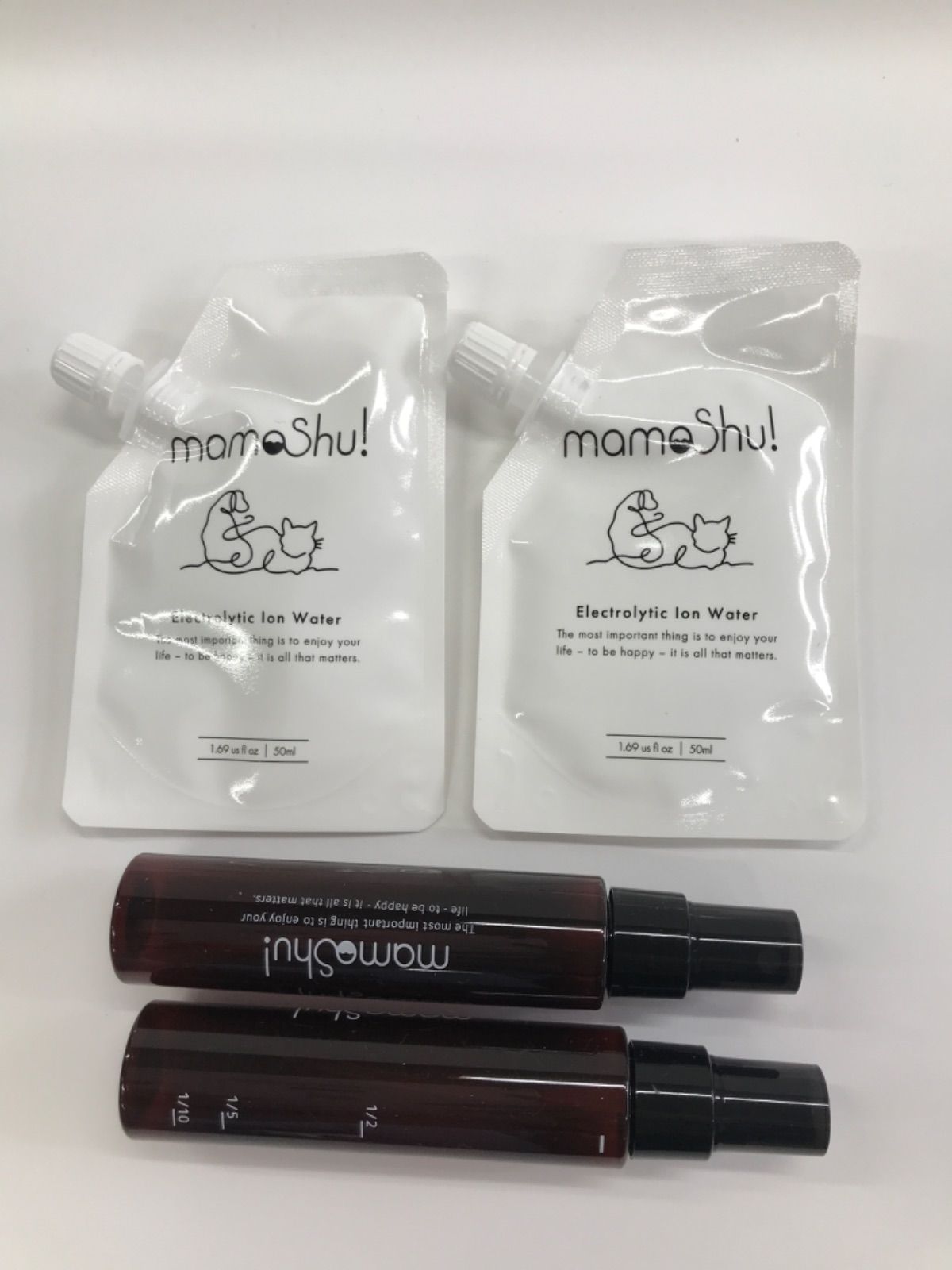 E165 K HUGME ハグミー mamoshu! マモッシュ 次亜塩素酸水 50ml 2点セット ボトル2本つき