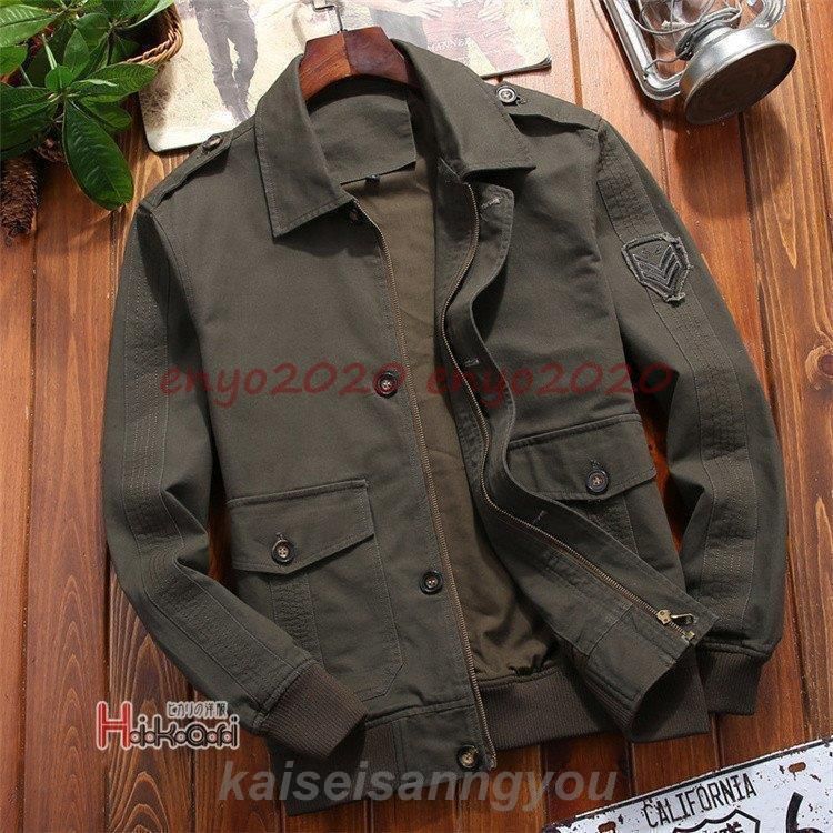 ミリタリージャケット メンズ 40代 50代 M-65 秋服 綿100％ ジャンパー