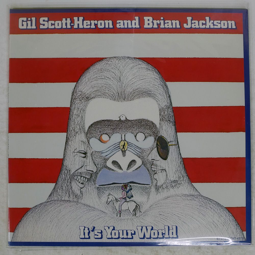 US盤 GIL SCOTT-HERON - BR|IT S YOUR WORLD|RUMAL-GIA TVT4370 LP