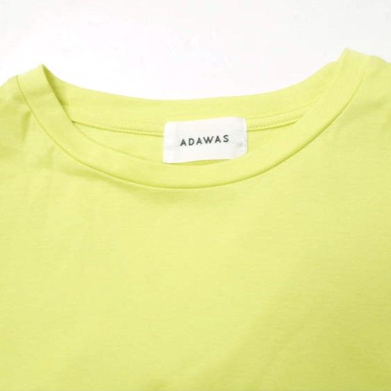 ADAWAS アダワス 23SS 日本製 OVERSIZED T-SHIRT オーバーサイズTシャツ ADWS-208-35 Free LIME 半袖 トップス【中古】【ADAWAS】 ADAWAS アダワス 23SS 日本製 OVERSIZED T-SHIRT オーバーサイズT