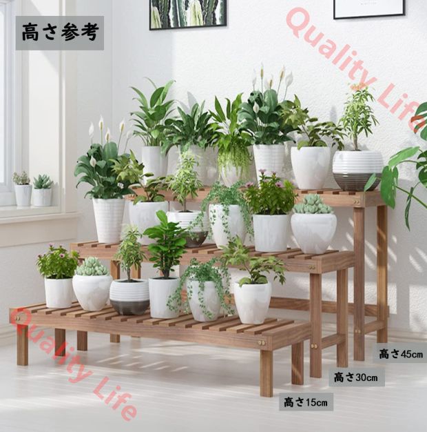 フラワースタンド ガーデニング 木製 三段式のデザイン フラワースタンド ガーデニング 木製 三段式のデザイン 木製 フラワー