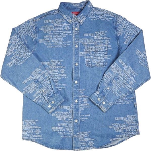 Size【M】 SUPREME シュプリーム 23SS Trademark Jacquard Denim Shirt ...