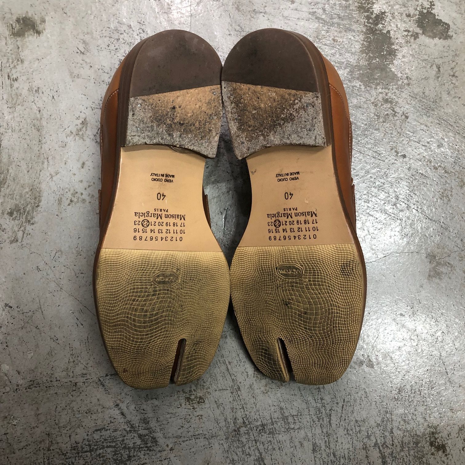 Maison Margiela Tan Tabi Loafers S57WR0132 足袋 レザー ローファー