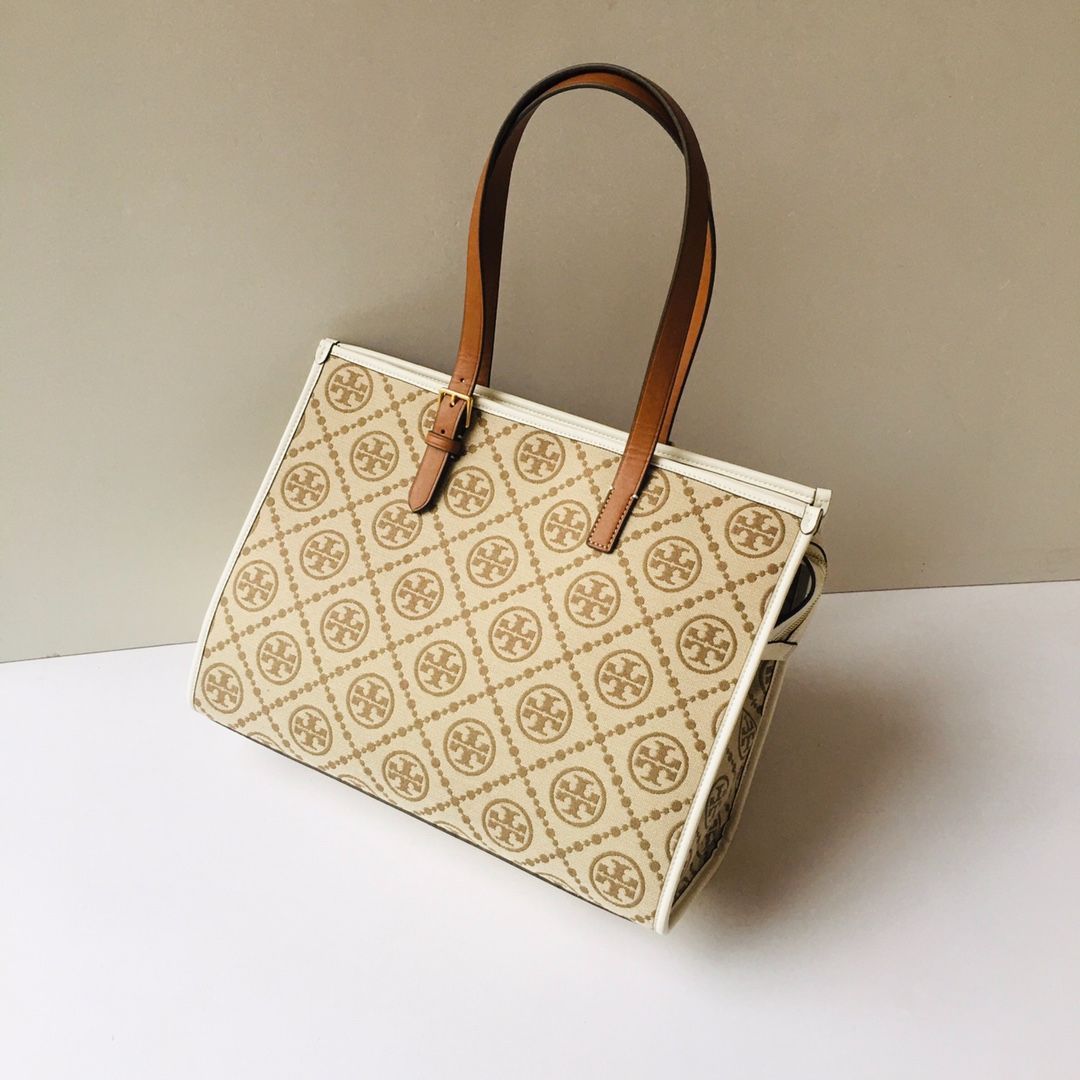 TORY BURCH トリーバーチ トートバッグ T Monogram ジャカード L