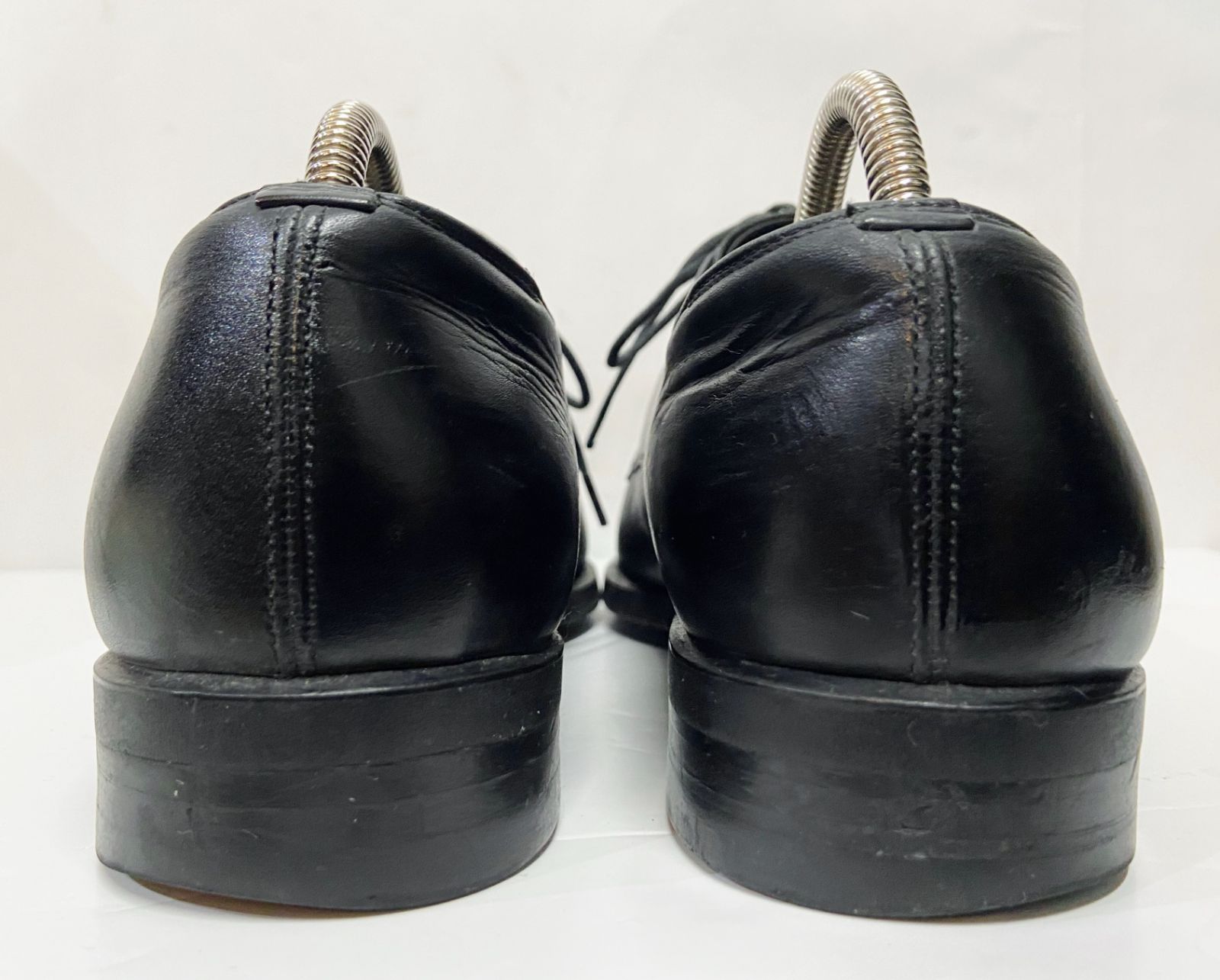 新品同様 BURBERRY ビジネスシューズ レザー ブラック レーズアップ BURBERRY バーバリー レザーレースアップシューズ ビジネスシューズ