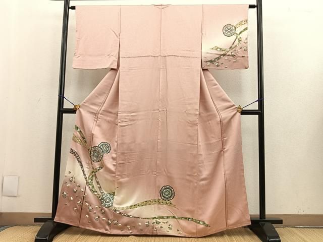 平和屋着物●訪問着　花鏡裏文　金銀彩　正絹　逸品　AABC6025ph 平和屋着物○訪問着 花鏡裏文 金銀彩 正絹 逸品 AABC6025ph 平和屋