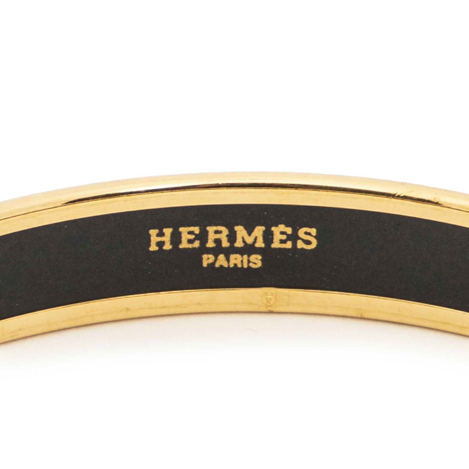 HERMES エルメスエナメルバングル茶色 金金メッキA NEXPOTALLINN_EU