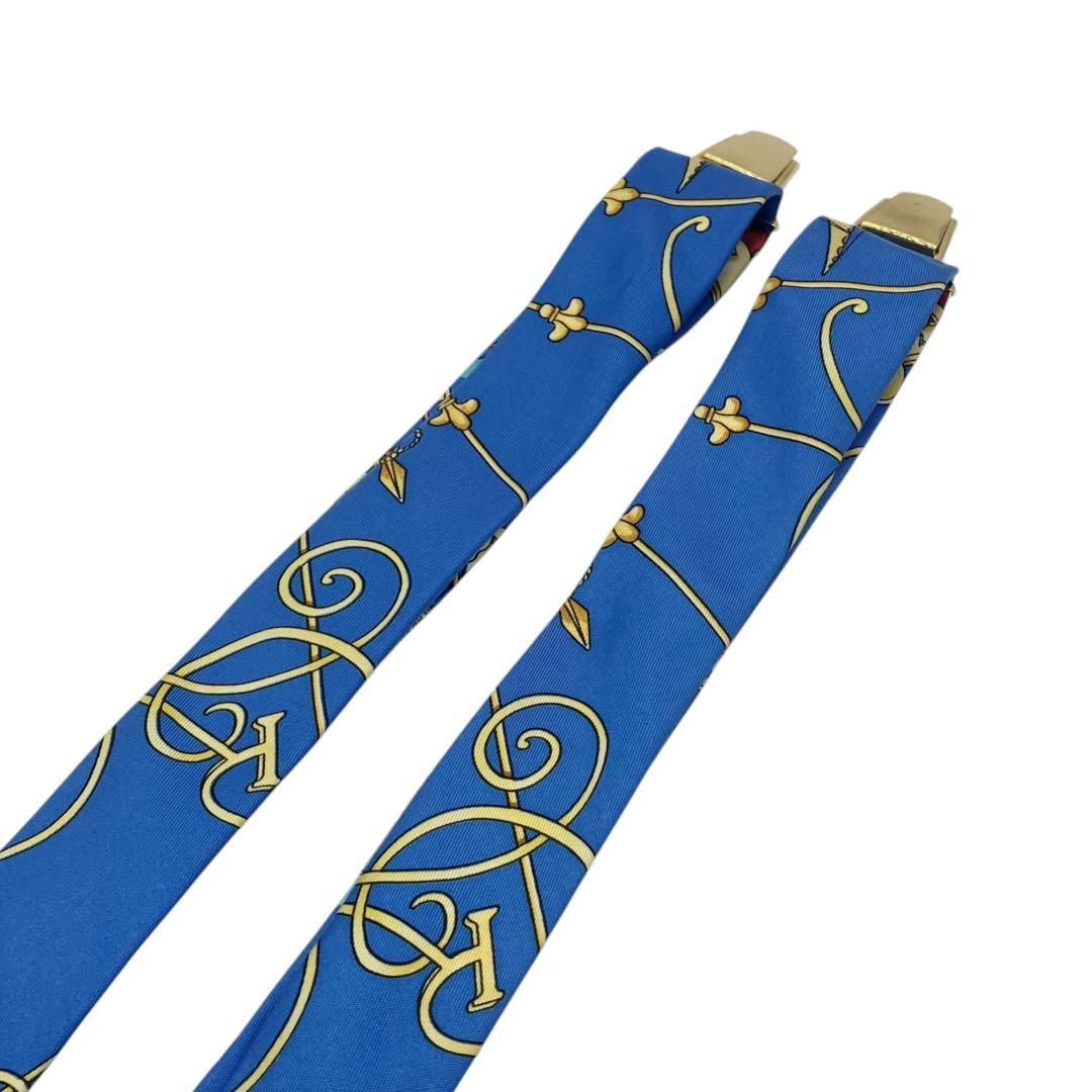 サスペンダー ブルー