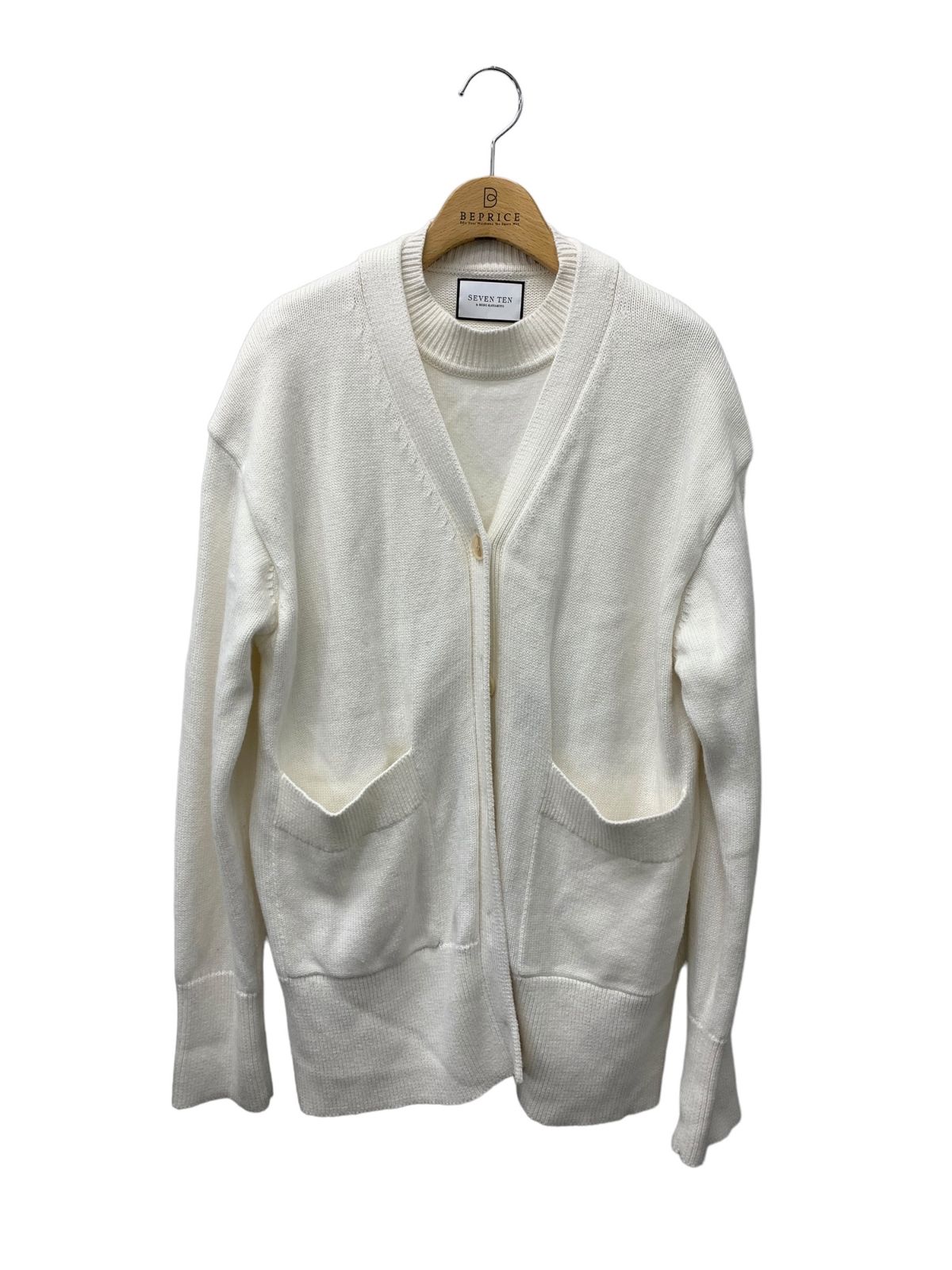 新品未使用】セブンテン レイヤードライクプルオーバー カーディガン