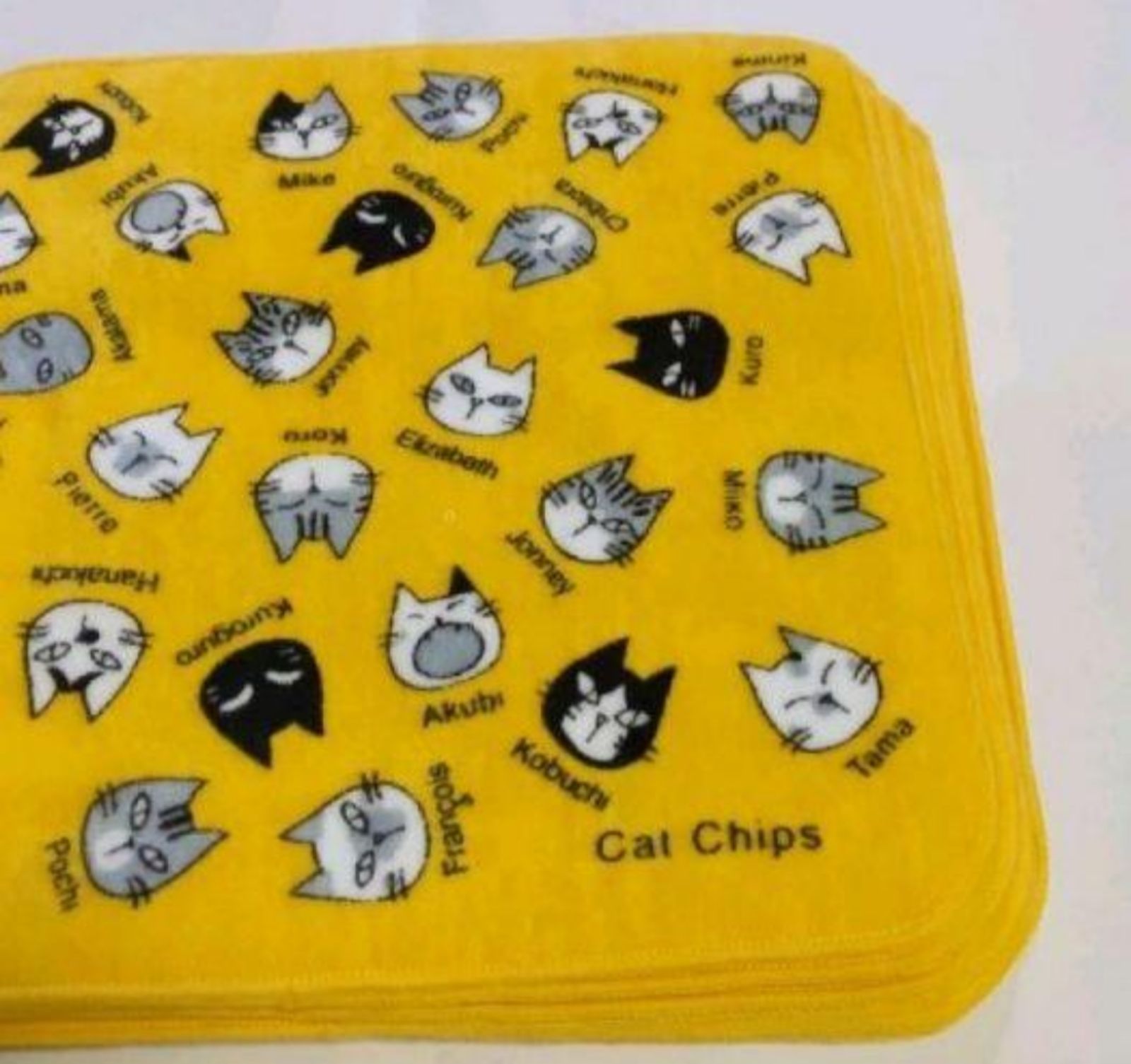 大人気】【美品】【現品限り】【吉沢深雪】Cat Chips 猫 ハンカチ