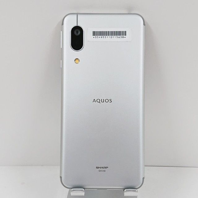 AQUOS sense3 basic SHV48 au シルバー 送料無料 本体 c15082 - メルカリ