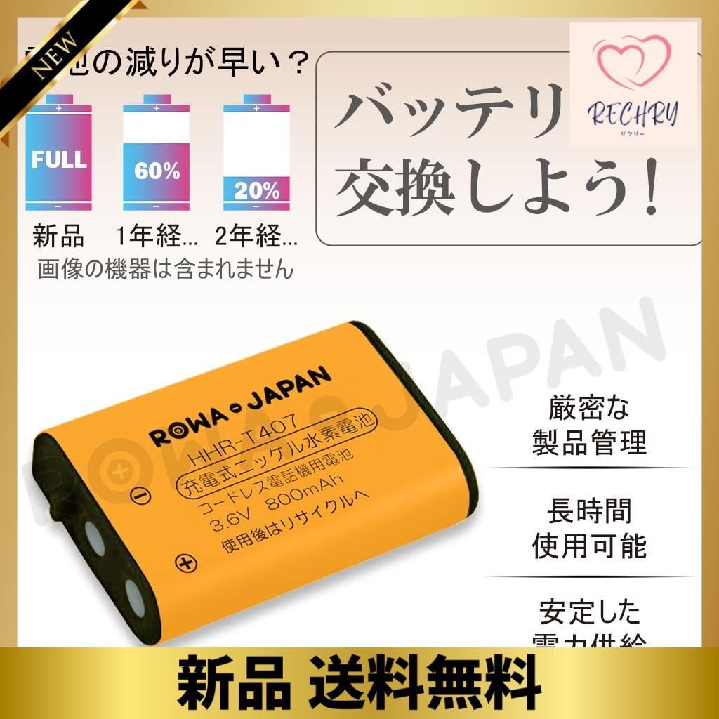 ロワジャパン 増設子機用コードレス子機用電池パック KX-FAN51 互換品 メルカリ