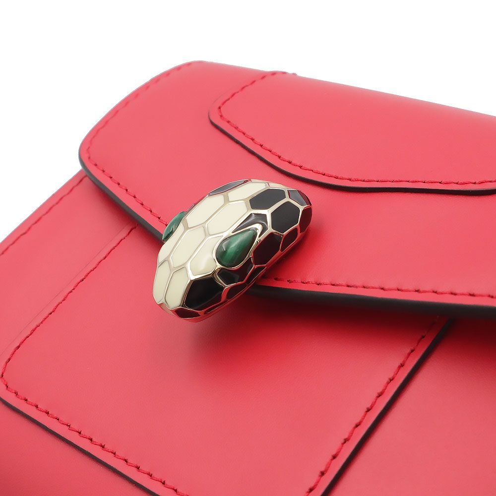 ブルガリ セルペンティ フォーエバー スネーク Wホック 三つ折り財布  