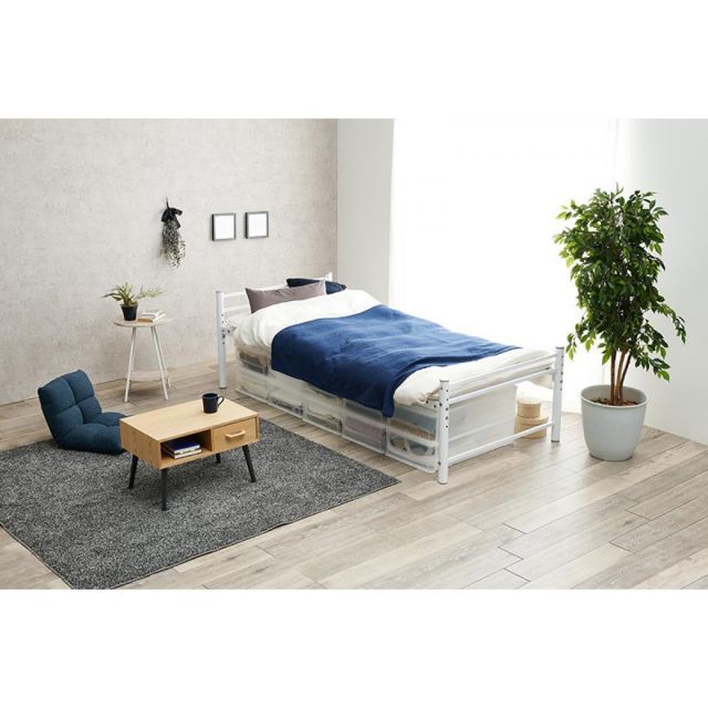 萩原 Hagihara KH-3961M-WH シングルロングベッド 新生活 インテリア 家具おしゃれ TALLINNNEXPO_COM