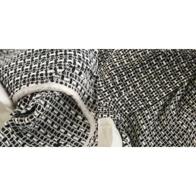 極美品 miss ashida ツイードジャケット サイズ9 miss ashida 美しすぎる日本製白黒ツイード ドジャケット9号#31