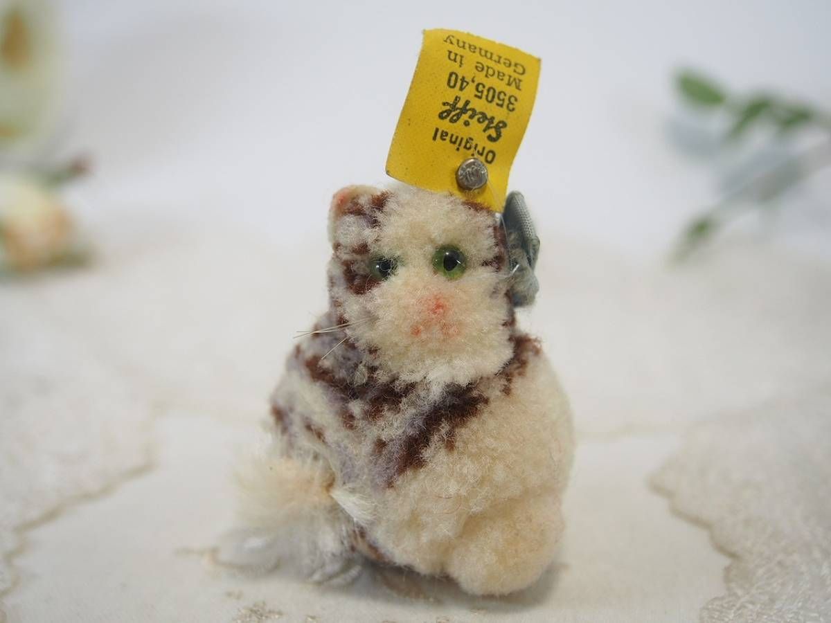 送料無料☆シュタイフ☆Woolen Cat 5㎝ オールID's完品☆ぽんぽん