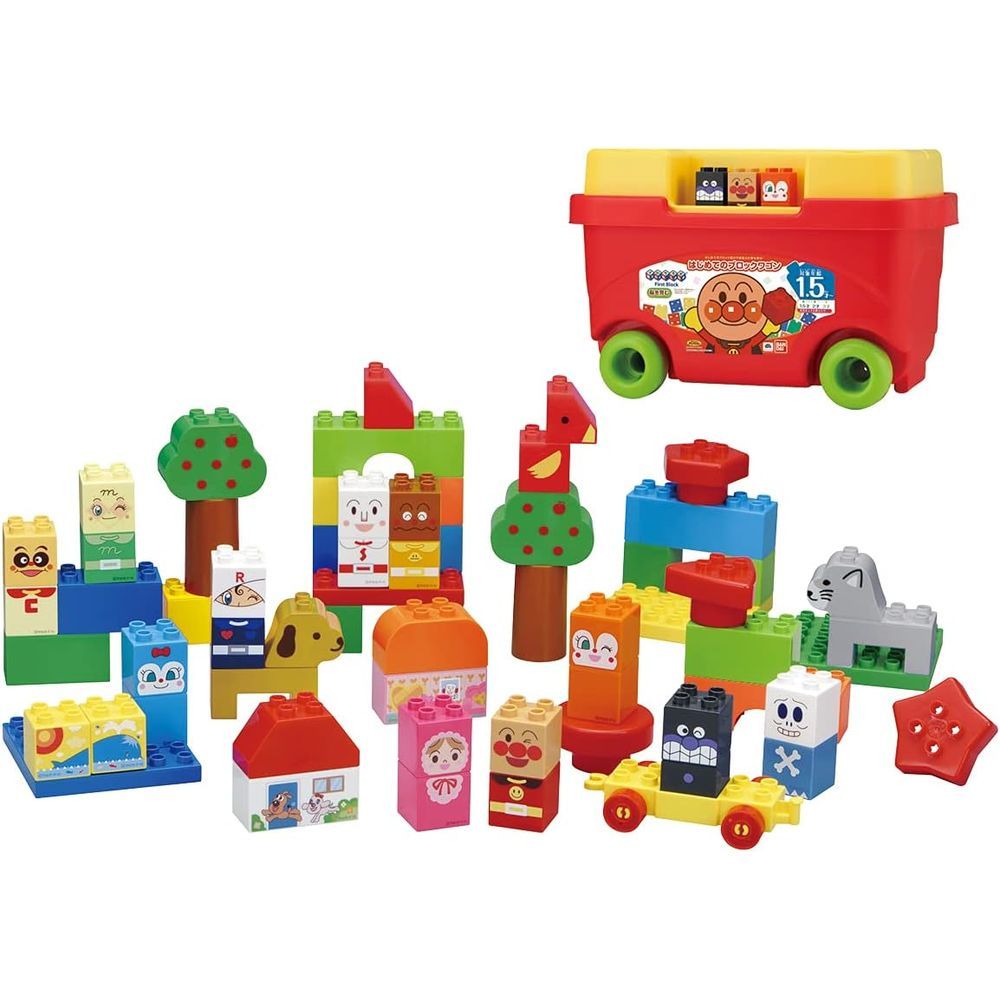 HABA 木製ブロックセット 42ピース 円柱や直方体など基本の形が揃った