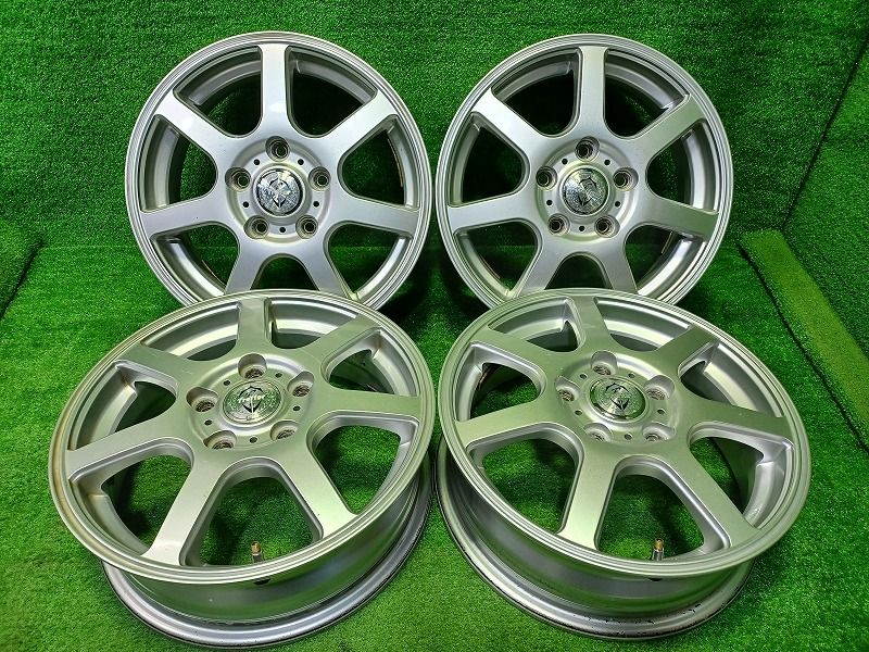 トレファー ウェッズ ﾊﾟｼﾞｪﾛﾐﾆ ホイール アルミ シルバー 15インチ 5J 5穴 4本 114.3 50