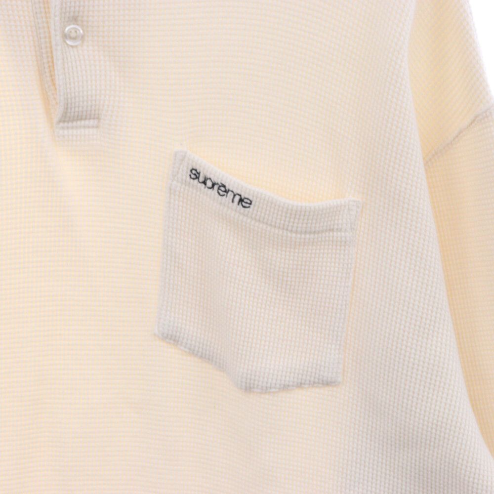 SUPREME (シュプリーム) 23AW Thermal L/S Polo Shirt サーマル ロング