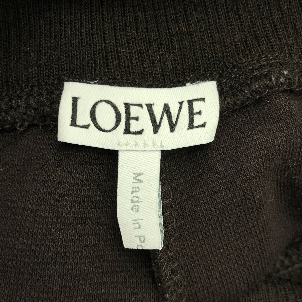 LOEWE ロエベ コットンシルクスウェットパンツ S540Y1JX06 ブラウン M  