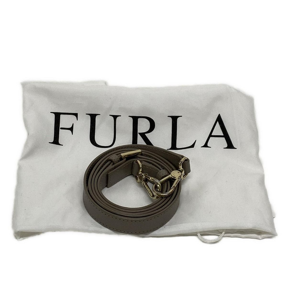 FURLA(フルラ) ハンドバッグ - グレージュ レザー フルラ FURLA 