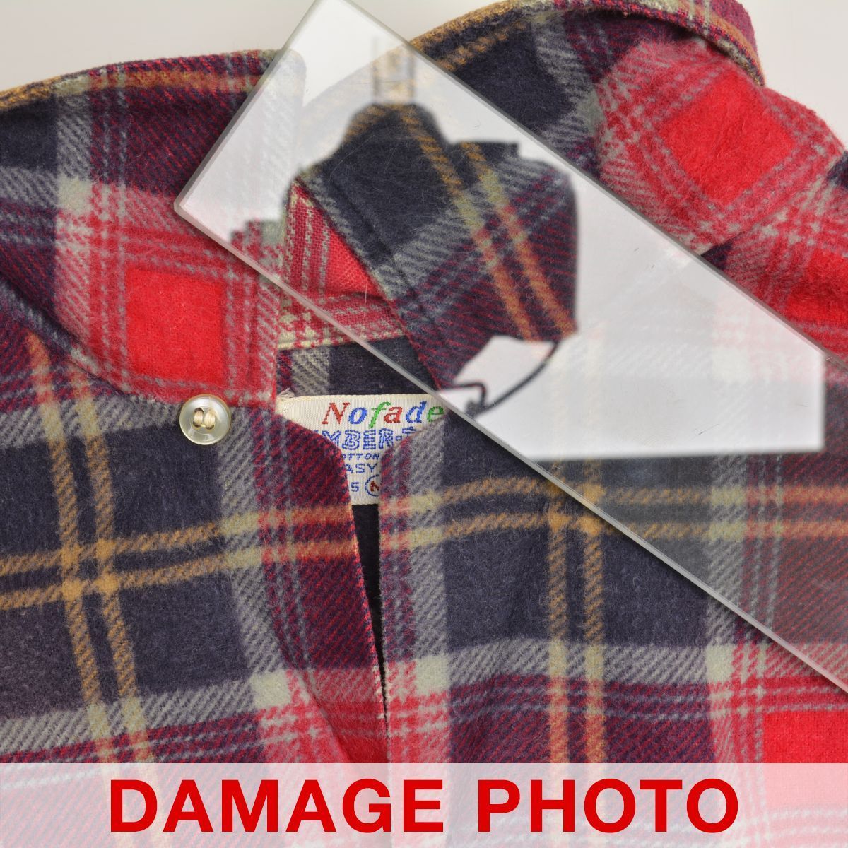50s プリントネル　チェック　nofade Nofade 50s〜60s チェック柄ネル 長袖シャツ