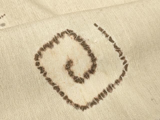 平和屋着物○付下げ 解き反物 着尺 絞り 抽象柄 彩雪縮緬 八掛付き