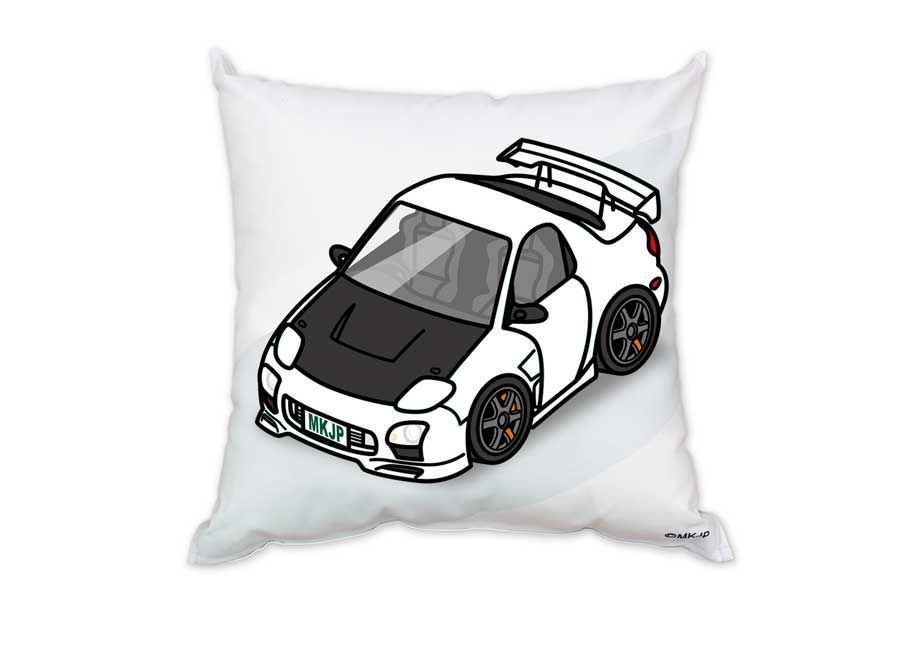 車種別ボディカラーが選べるクッション【ナンバー入れ可】 マツダ RX-7 FD3S カスタム