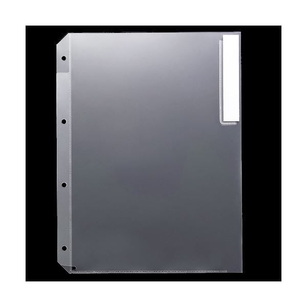 まとめ G-Aim クリアホルダー 見出し付 A4タテ 4穴 クリア YG-40-M 1パック 10枚 ×5セット