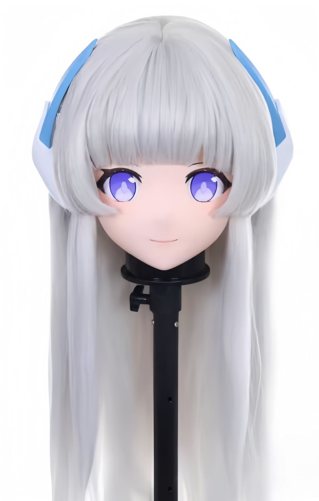 全頭マスク ロック付き NO.1206 フルマスク ドール ヘッドロリータ人形 コスプレ 変身 仮装 着ぐるみ 二次元美少女