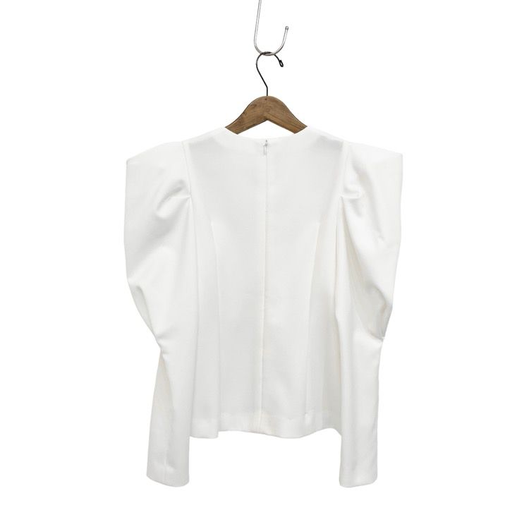 ※限定価格 ※ Cygne とんがりパフtops Manon ホワイト サイズ② 限定価格 ※ Cygne とんがりパフtops Manon ホワイト サイズ②