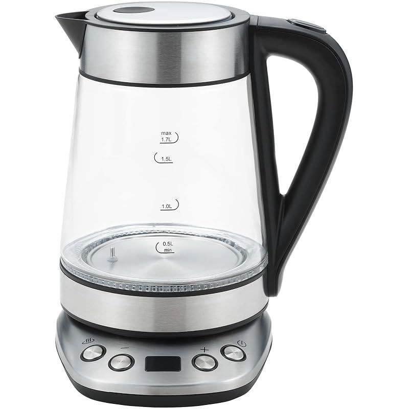 タマハシ Tamahashi サスティア 温度調整ガラス電気ケトル 1.7L SUS-02 0