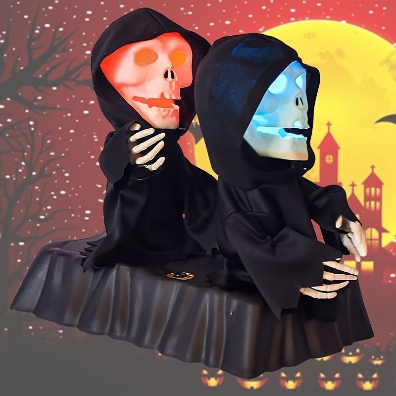 光って踊るスケルトンのオモチャ ハロウィン ハロウィングッズ ダンス スカル ドクロ ガイコツ スケルトン パーティー パーティーグッズ インテリア