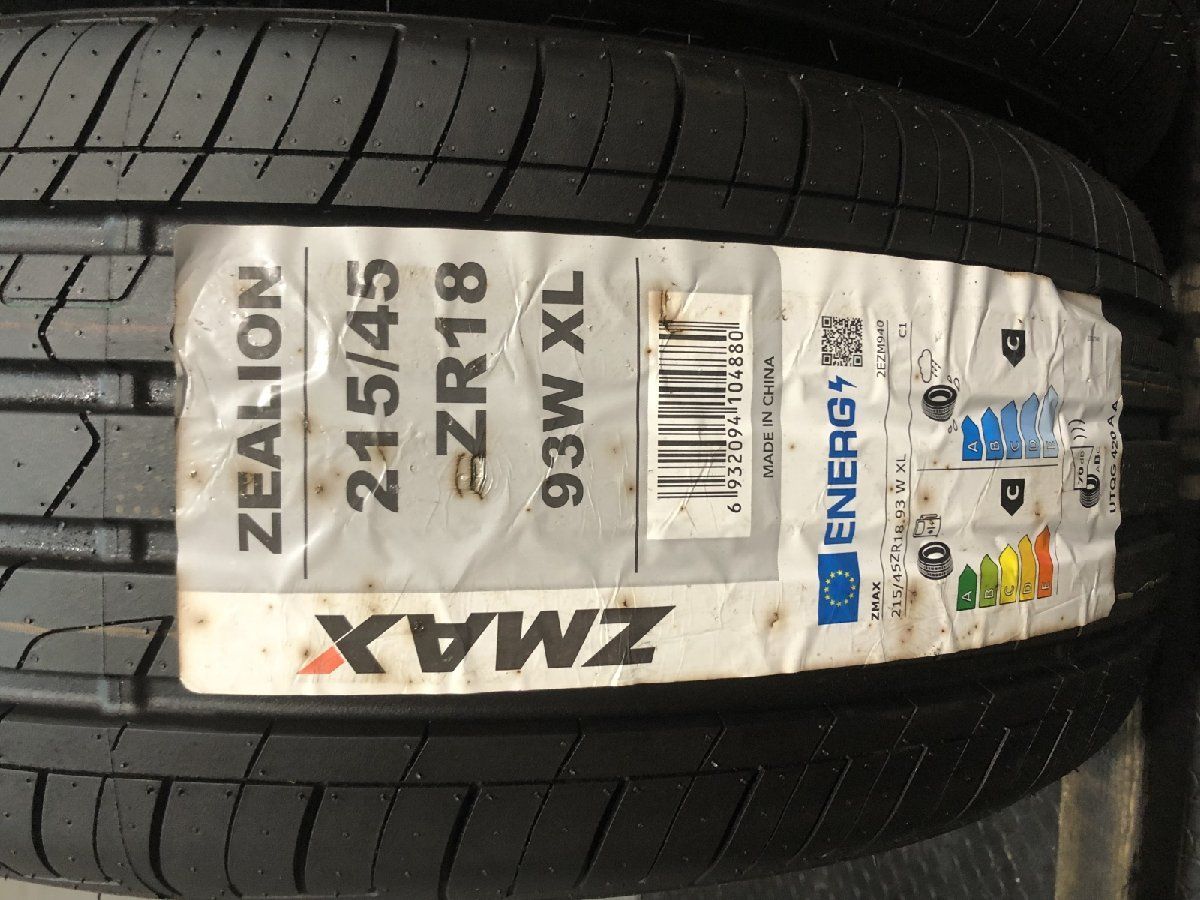 新品】2024年製 ZMAX ZEALION 215/45ZR18 93W 18インチ 夏タイヤ 2本