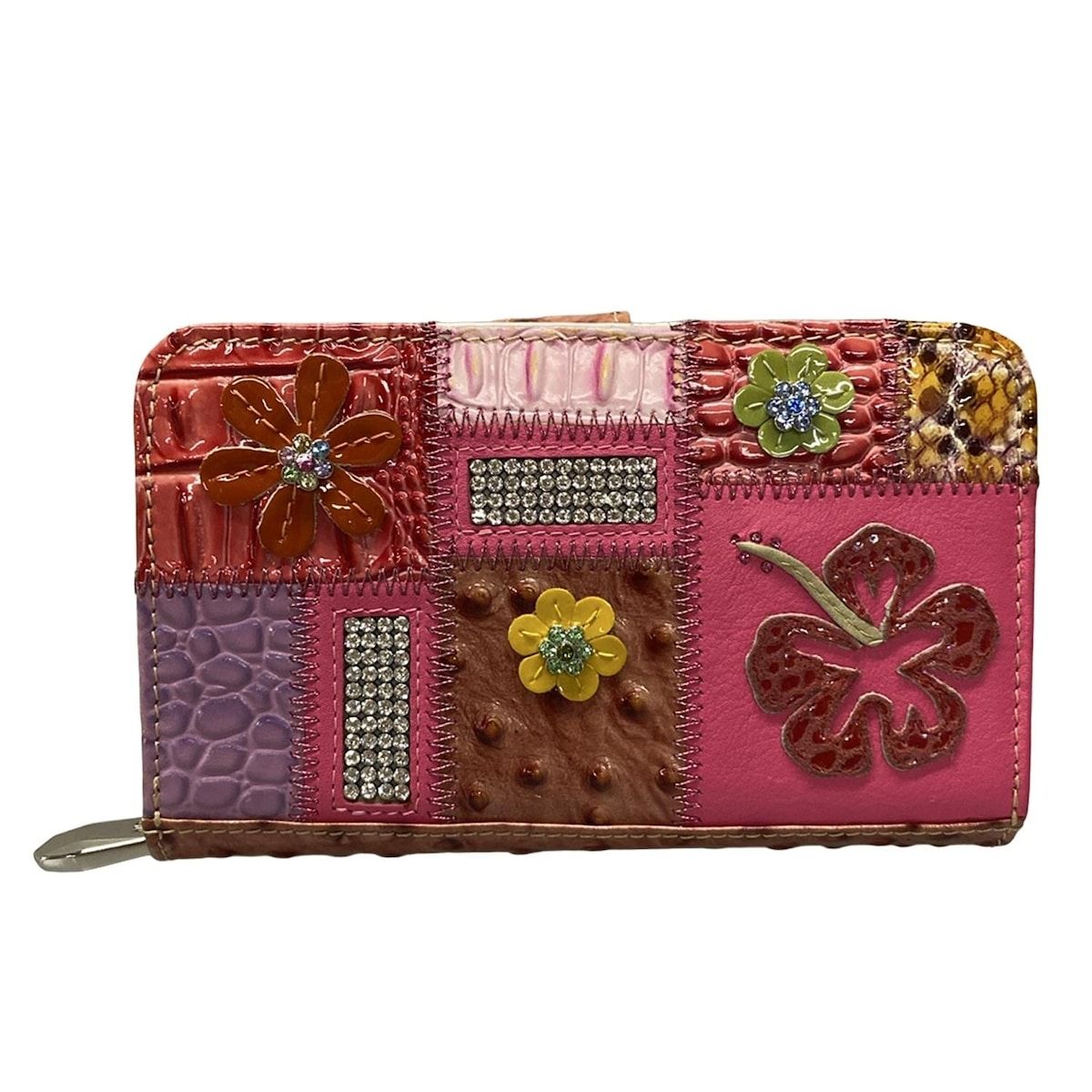 MICHELANGELO(ミケランジェロ) カードケース - ピンク×レッド×マルチ