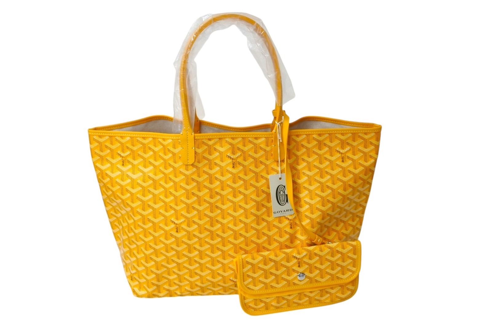 新品未使用 GOYARD ゴヤール サンルイPM トートバッグ AMALOUISPM08 PVC レザー イエロー ヘリンボーン 中古  4c070133 - メルカリ