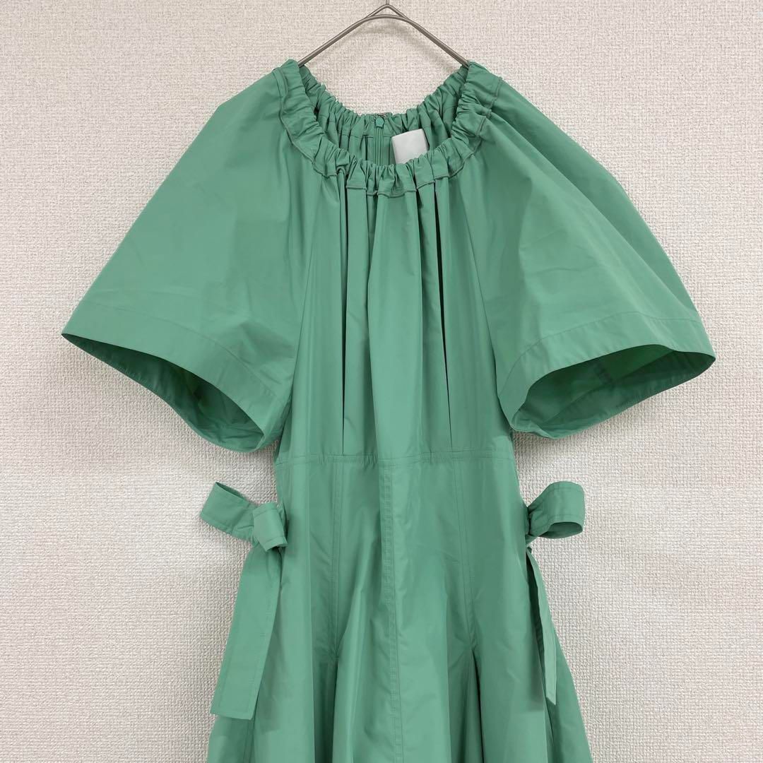 ロングワンピース サイドリボン