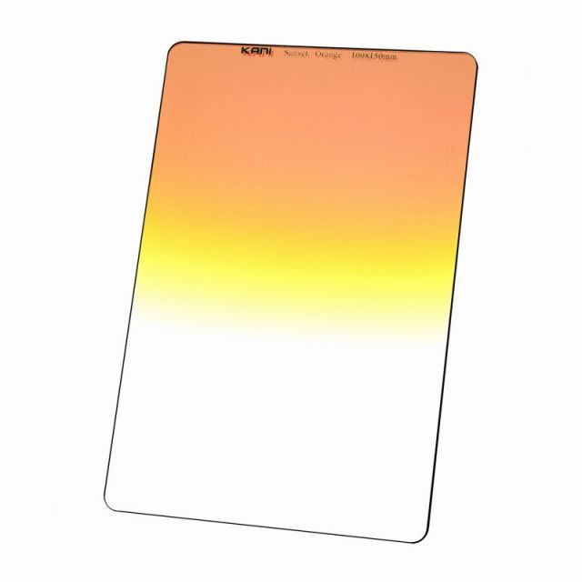 KANI サンセットオレンジ 100x150mm | 色彩強調 朝日 夕日 角型 角形 レンズフィルター