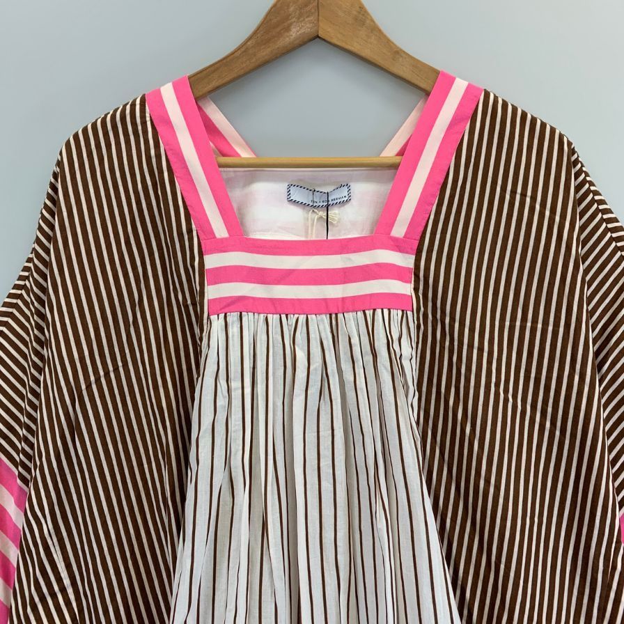 テン×ロンハーマン カフタンワンピース ストライプ フリー AFB15