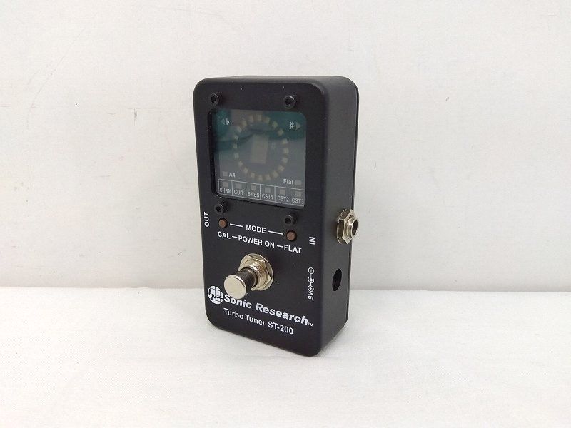 s25g-357x SONIC RESEARCH ｿﾆｯｸﾘｻｰﾁ Srompbox Strobe Tuner ｽﾄﾛﾎﾞﾁｭｰﾅｰ ST-200 ﾁｭｰﾅｰ 本体のみ