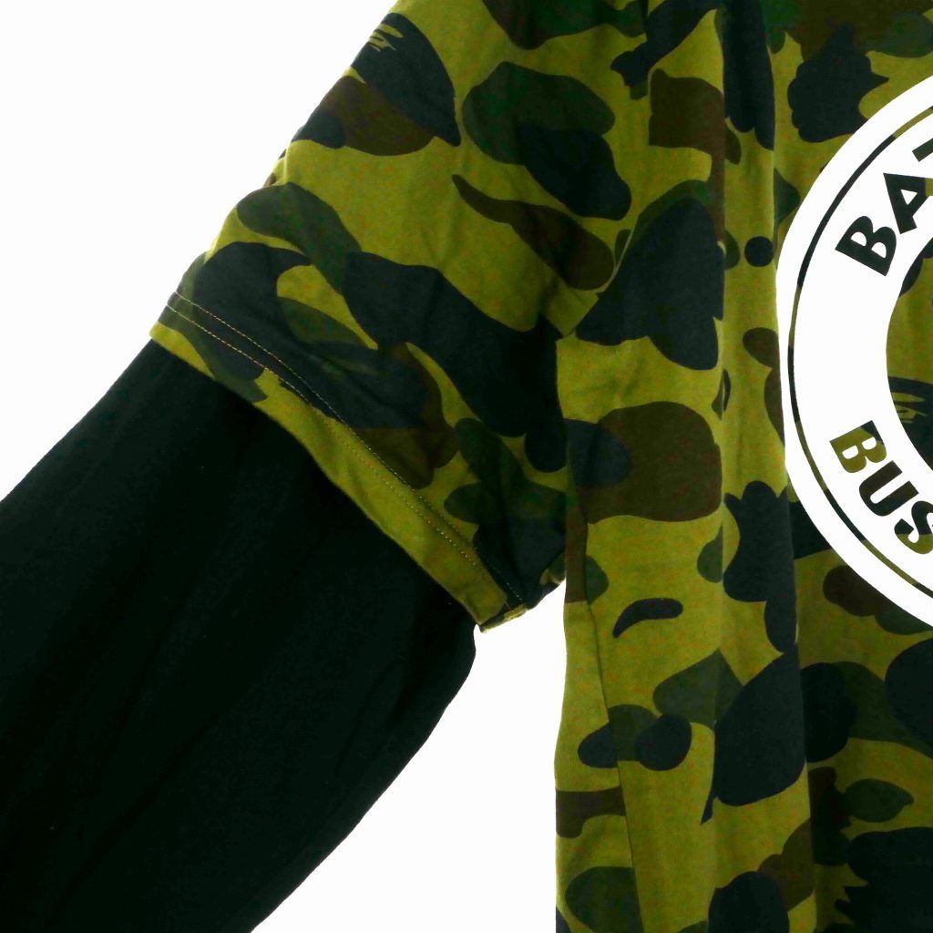 アベイシングエイプ A BATHING APE 迷彩柄 カモフラ レイヤード