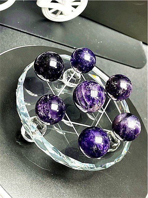 天然～愛の守護石～夢幻紫水晶アメジスト丸玉YTB83G1/164G04 天然～愛の守護石～夢幻紫水晶アメジスト丸玉YTB83G1/164G04