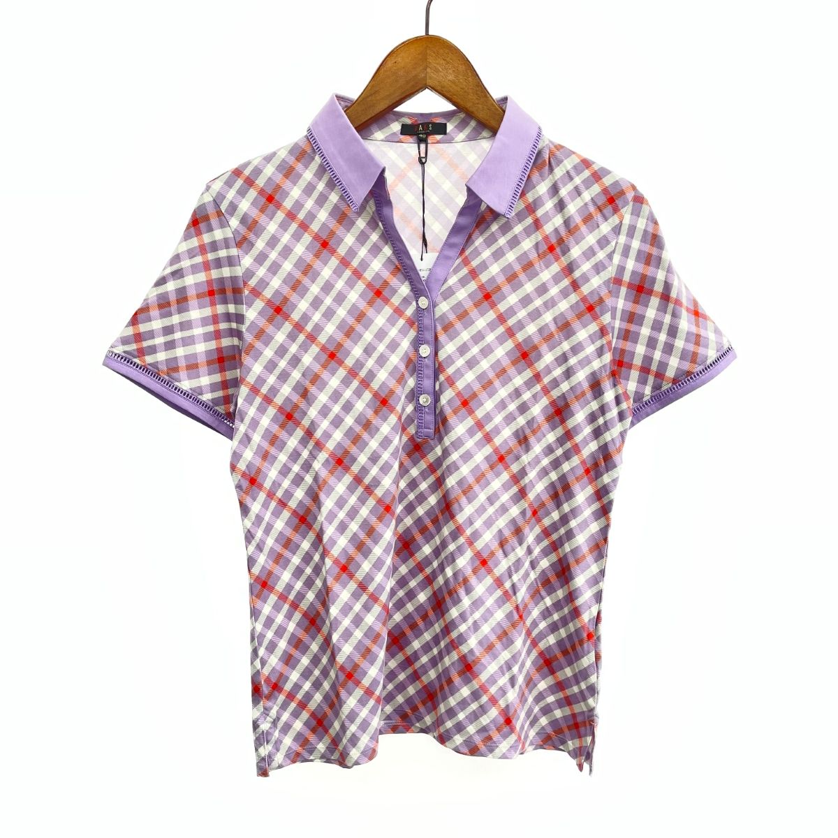 未使用品 DAKS LONDON ダックスロンドン ポロシャツ カットソー サイズ:40  パープル 綿  　240001144939 未使用品 DAKS LONDON ダックスロンドン ポロシャツ カットソー サイズ