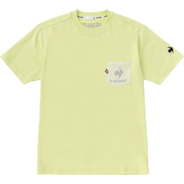 le coq sportif ルコック ヘランカSUNSCREEN半袖ポケットTシャツ ライム O QMMVJA02 LM | スポーツ スポーツ用品 メンズ 男性 トップス シャツ Tシャツ ヘランカ 半袖シャツ 半袖 ストレッチ サンスクリ