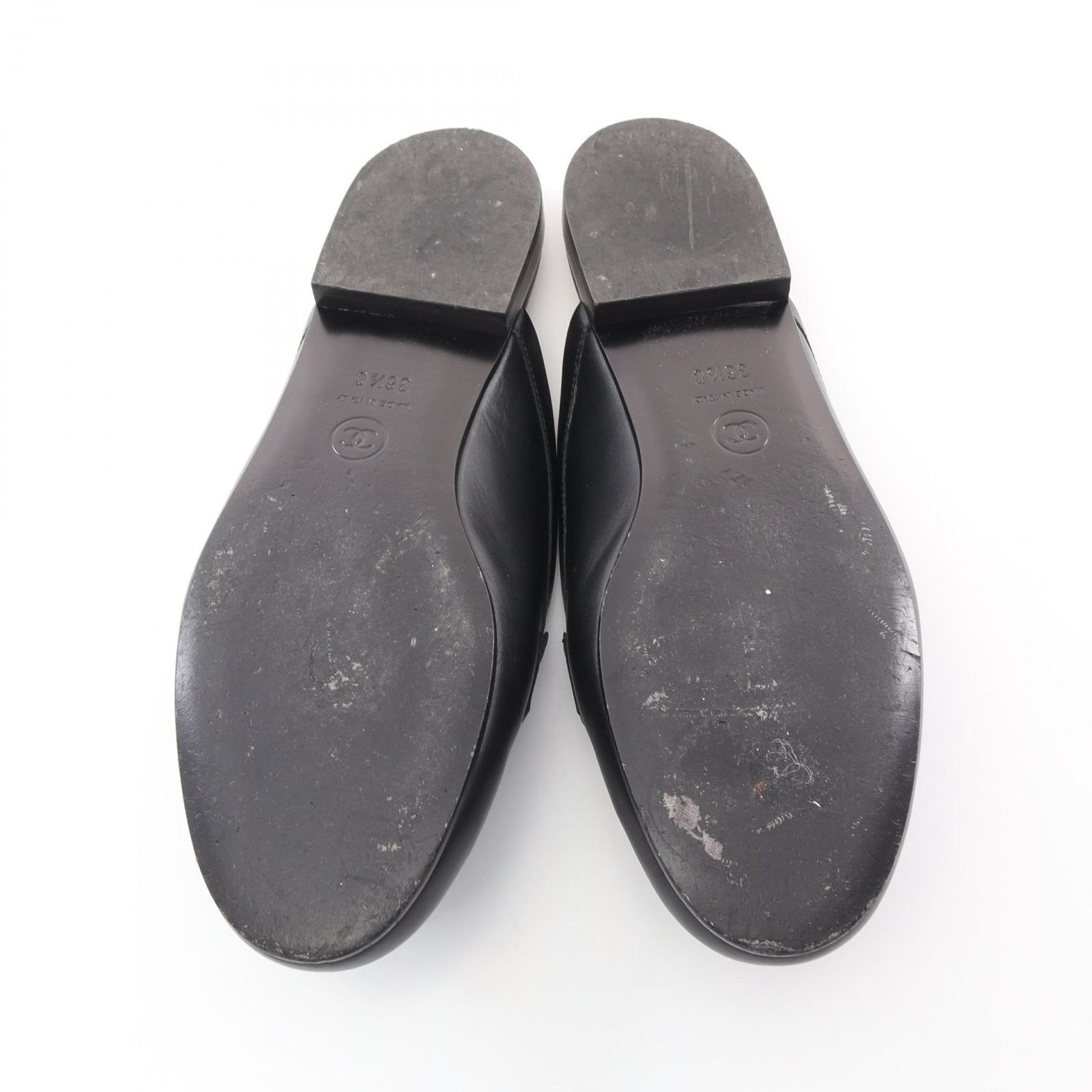 シャネル CHANEL ミュール ココマーク G36344 ブラック レザー