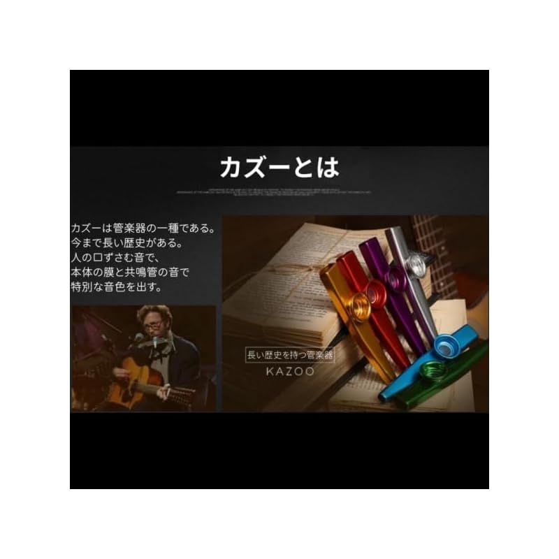 Jeffergarden カズー楽器 携帯に便利 吹奏楽器 カズー 6個