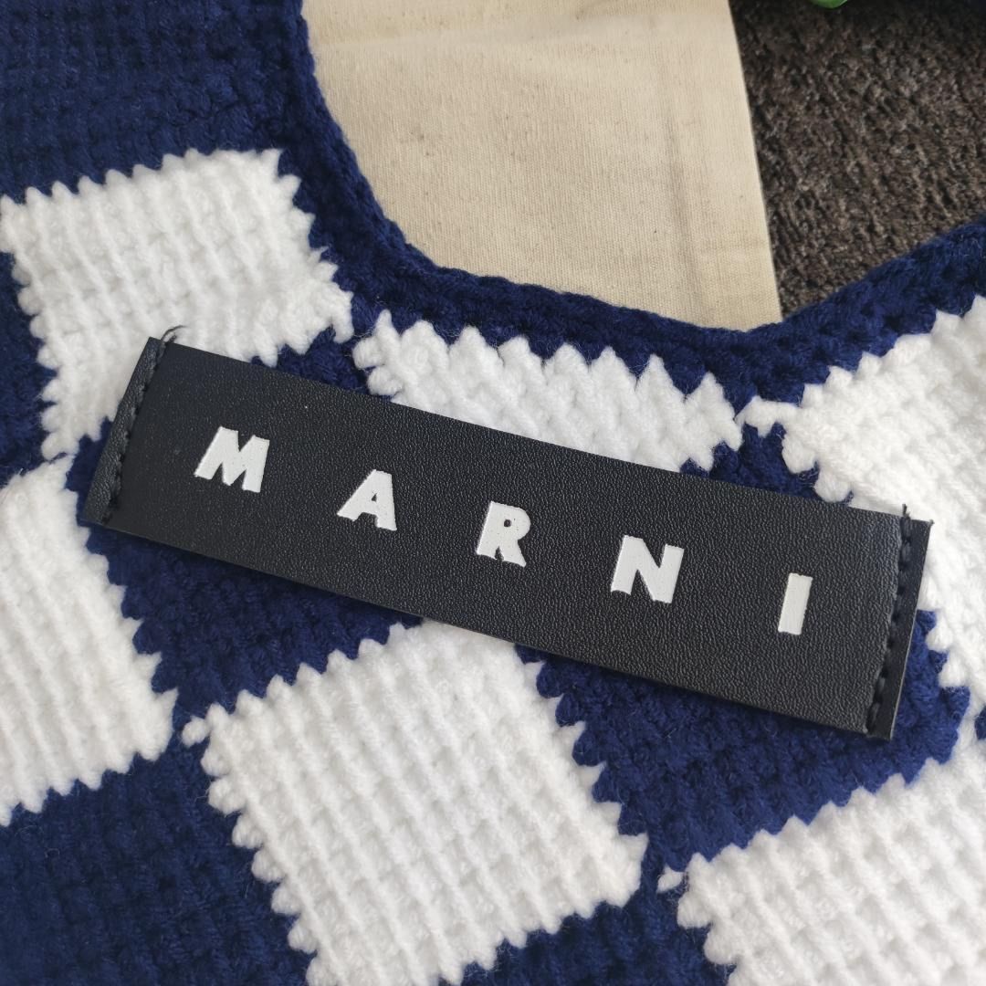 新品 MARNI マルニ マーケット スモールテックウールバッグ リリーホワイト - メルカリ